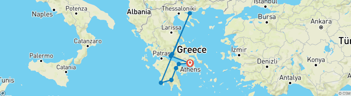 Imagen de un mapa que muestra la ruta del circuito