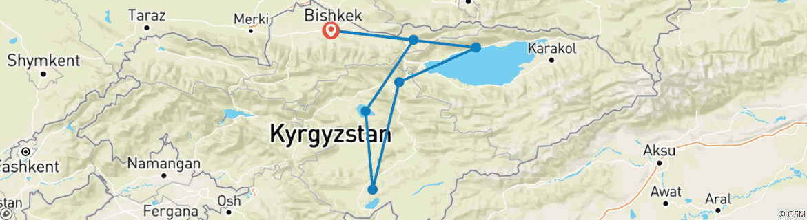 Imagen de un mapa que muestra la ruta del circuito