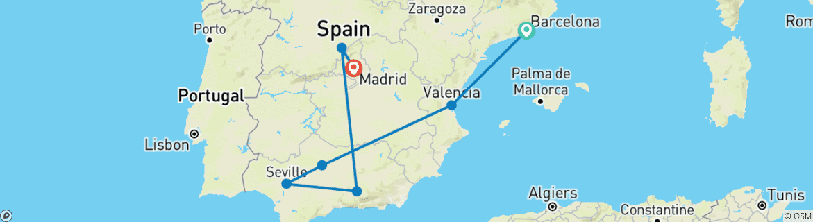 Imagen de un mapa que muestra la ruta del circuito