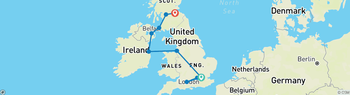 Imagen de un mapa que muestra la ruta del circuito