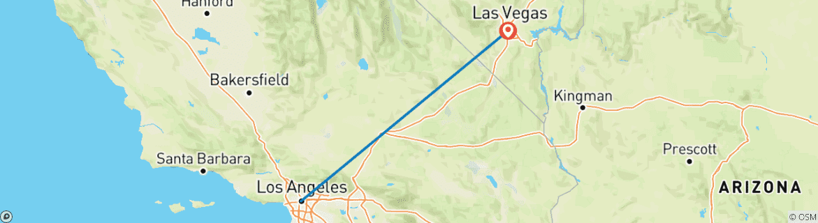 Image d'une carte montrant l'itinéraire du circuit