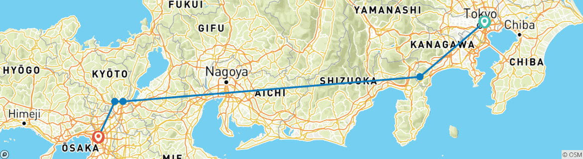 Imagen de un mapa que muestra la ruta del circuito