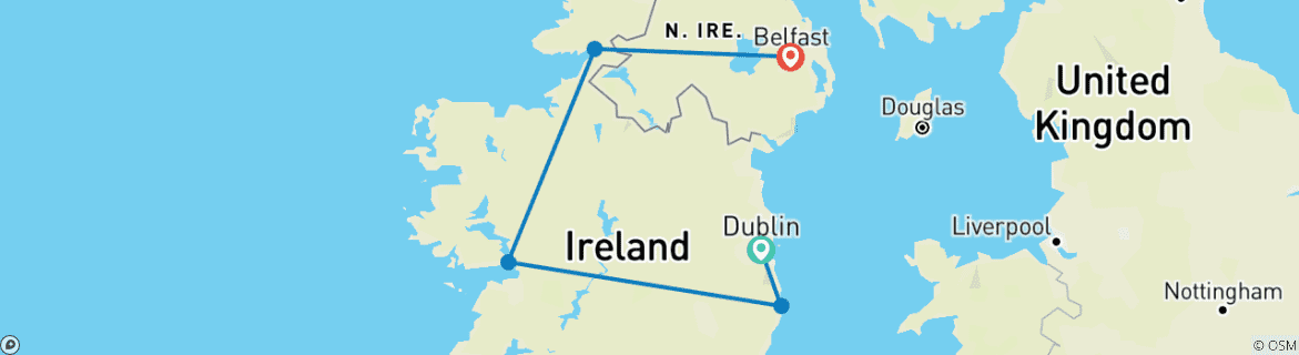 Imagen de un mapa que muestra la ruta del circuito