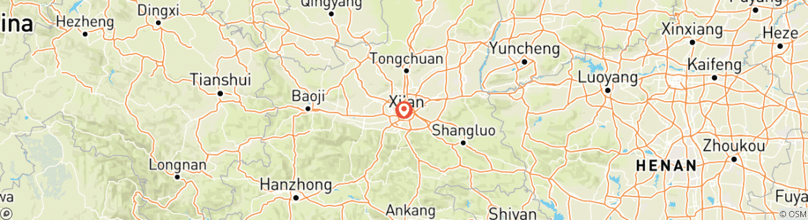 Carte du circuit 3 jours - Best of Xian - Circuit en petit groupe (max. 12) | China Package Adventure