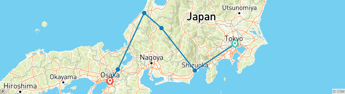 Imagen de un mapa que muestra la ruta del circuito