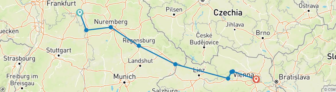 Imagen de un mapa que muestra la ruta del circuito
