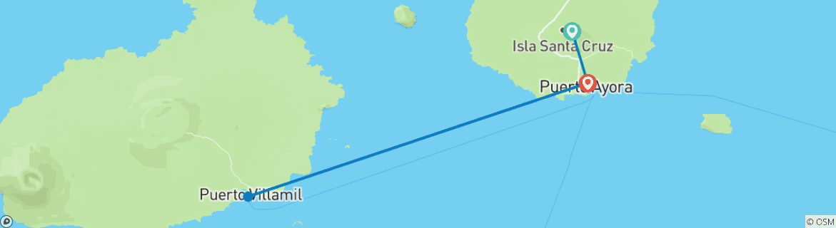 Imagen de un mapa que muestra la ruta del circuito