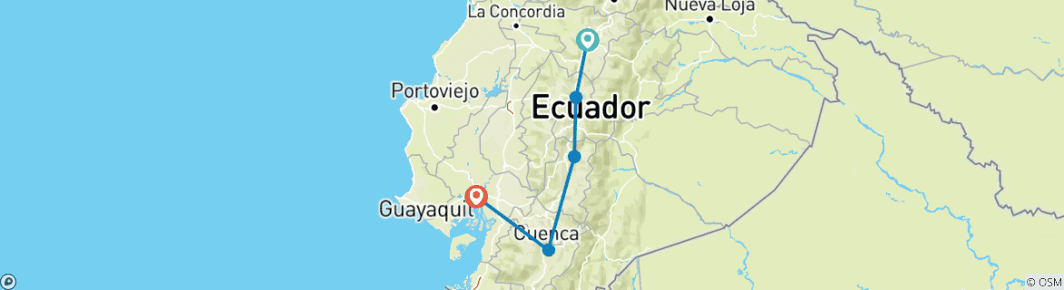 Imagen de un mapa que muestra la ruta del circuito