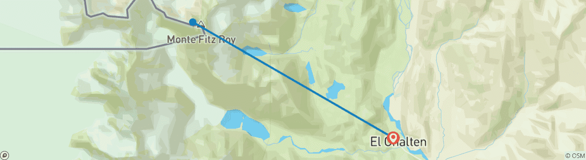 Image d'une carte montrant l'itinéraire du circuit