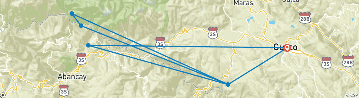 Imagen de un mapa que muestra la ruta del circuito