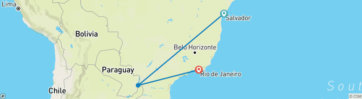 Imagen de un mapa que muestra la ruta del circuito