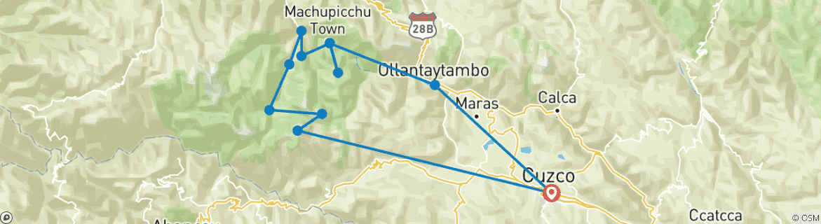 Imagen de un mapa que muestra la ruta del circuito