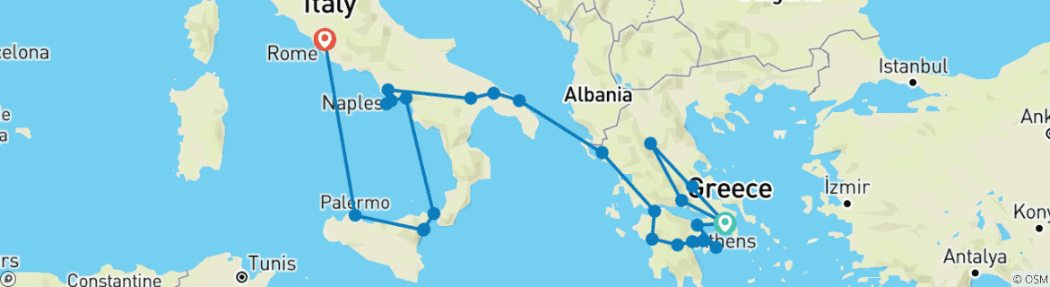 Imagen de un mapa que muestra la ruta del circuito