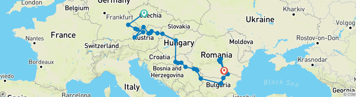 Imagen de un mapa que muestra la ruta del circuito