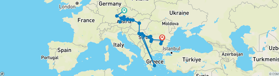 Imagen de un mapa que muestra la ruta del circuito