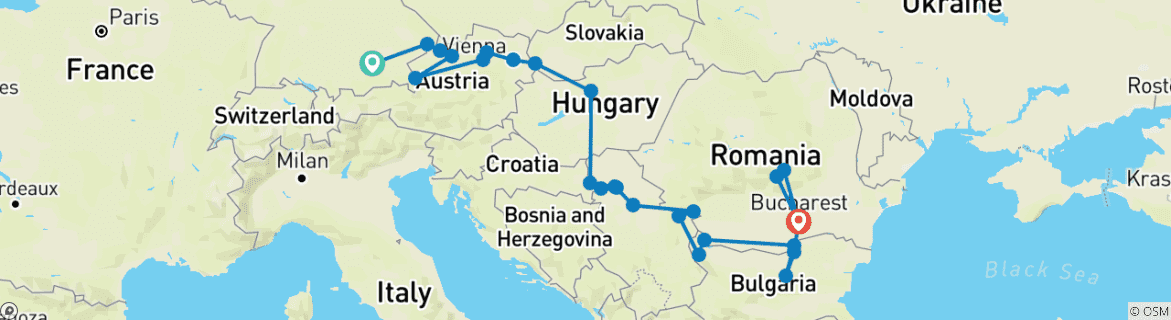 Imagen de un mapa que muestra la ruta del circuito