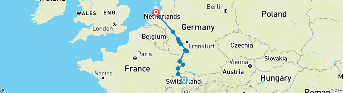 Imagen de un mapa que muestra la ruta del circuito