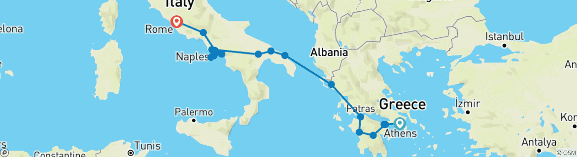 Imagen de un mapa que muestra la ruta del circuito
