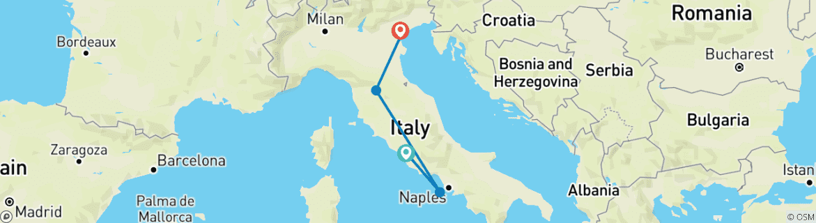 Imagen de un mapa que muestra la ruta del circuito