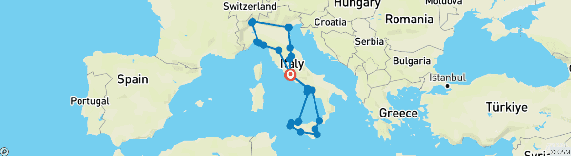 Kaart van Groot Italië