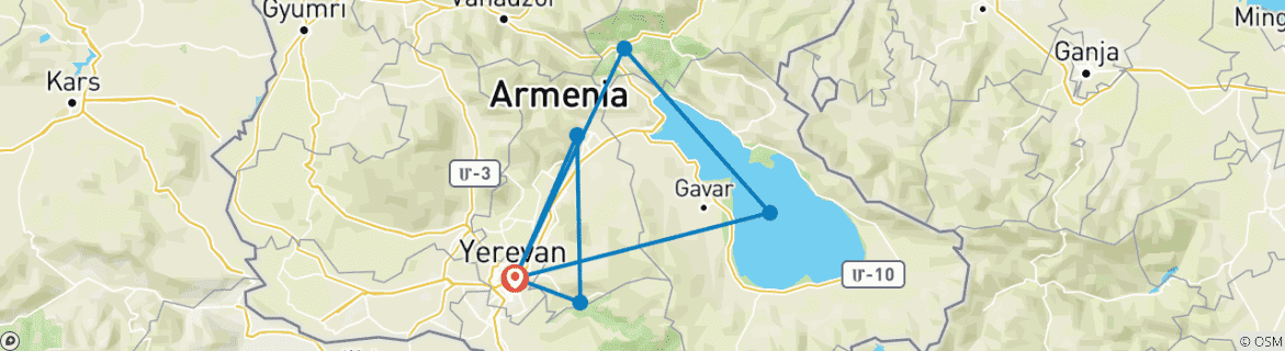 Imagen de un mapa que muestra la ruta del circuito