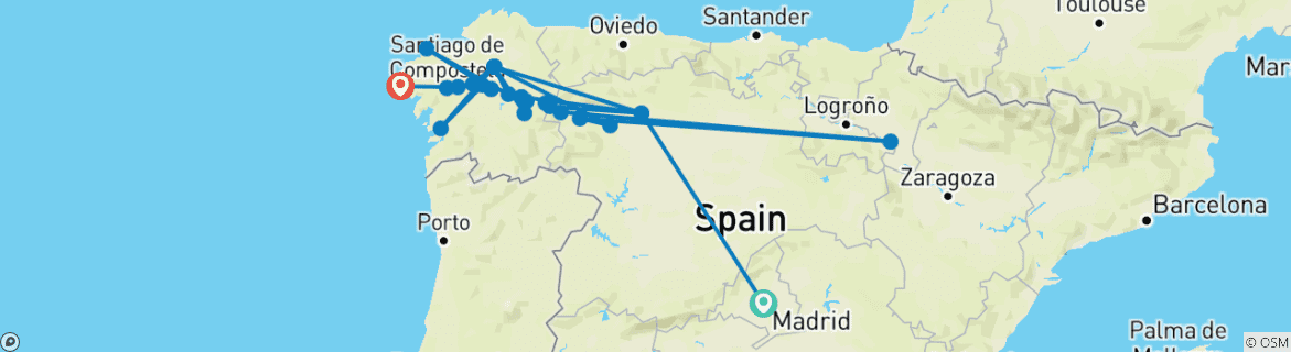 Imagen de un mapa que muestra la ruta del circuito