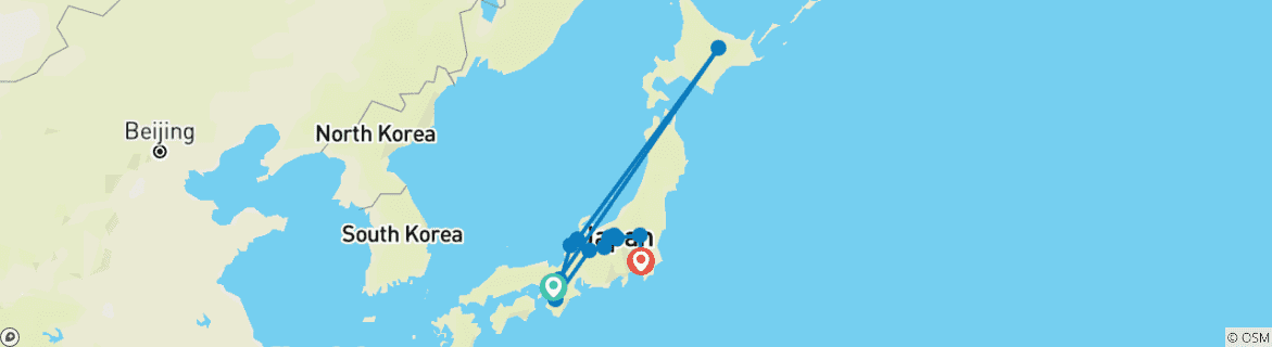 Imagen de un mapa que muestra la ruta del circuito