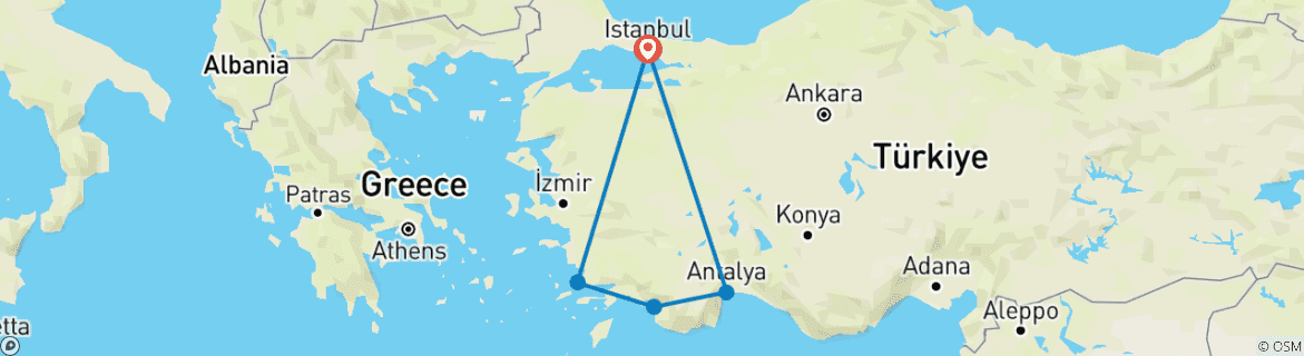 Imagen de un mapa que muestra la ruta del circuito