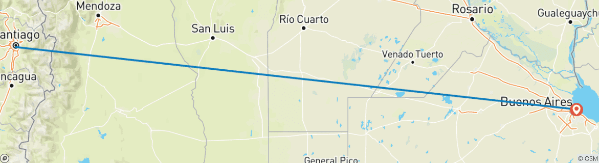 Imagen de un mapa que muestra la ruta del circuito