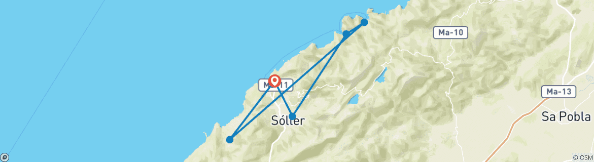 Imagen de un mapa que muestra la ruta del circuito