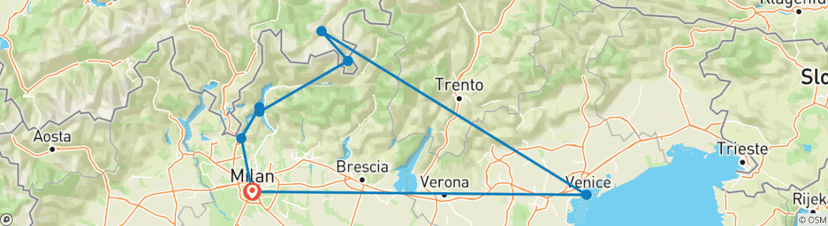 Imagen de un mapa que muestra la ruta del circuito