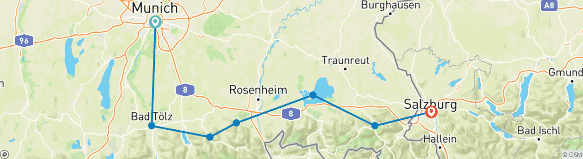 Imagen de un mapa que muestra la ruta del circuito