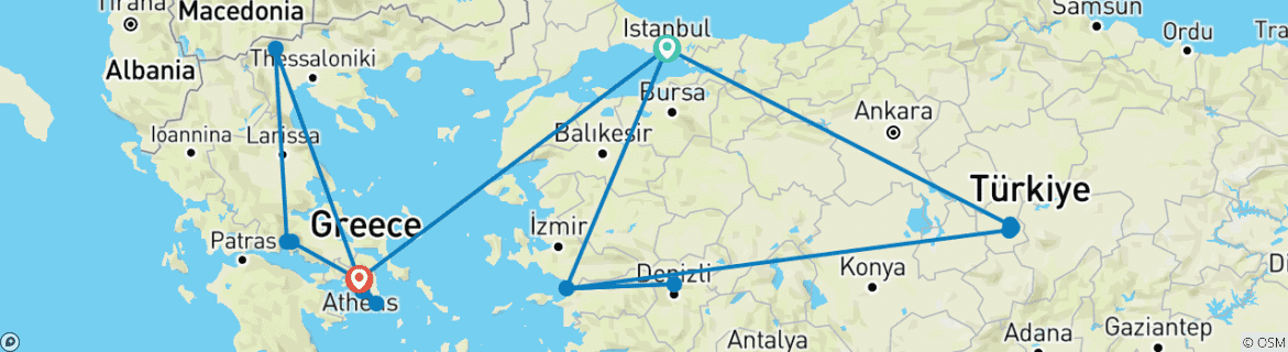 Imagen de un mapa que muestra la ruta del circuito