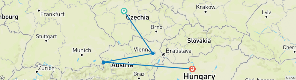 Imagen de un mapa que muestra la ruta del circuito