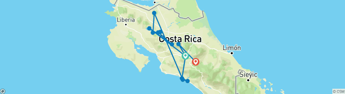 Imagen de un mapa que muestra la ruta del circuito