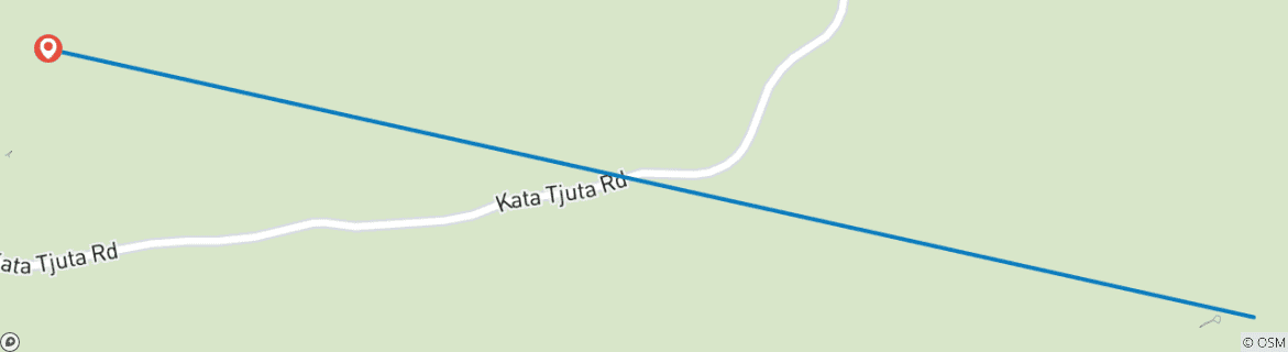 Foto van een kaart met de route van de rondreis