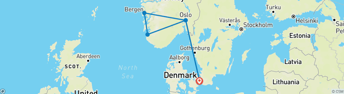 Imagen de un mapa que muestra la ruta del circuito