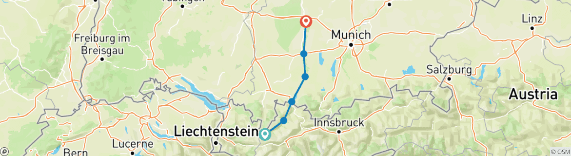 Imagen de un mapa que muestra la ruta del circuito