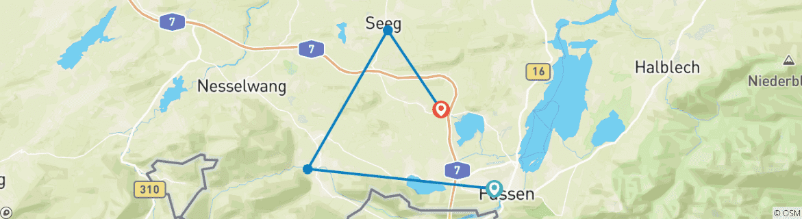 Carte du circuit Allgäuer Seen Sternfahrt, Hotel Sonne
