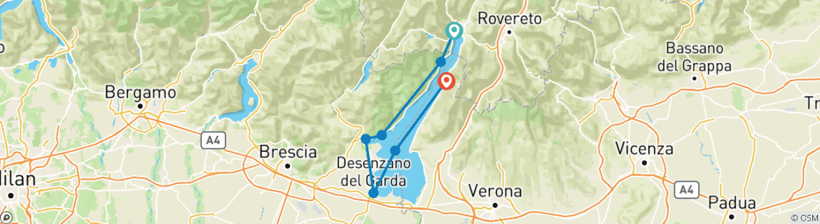 Imagen de un mapa que muestra la ruta del circuito