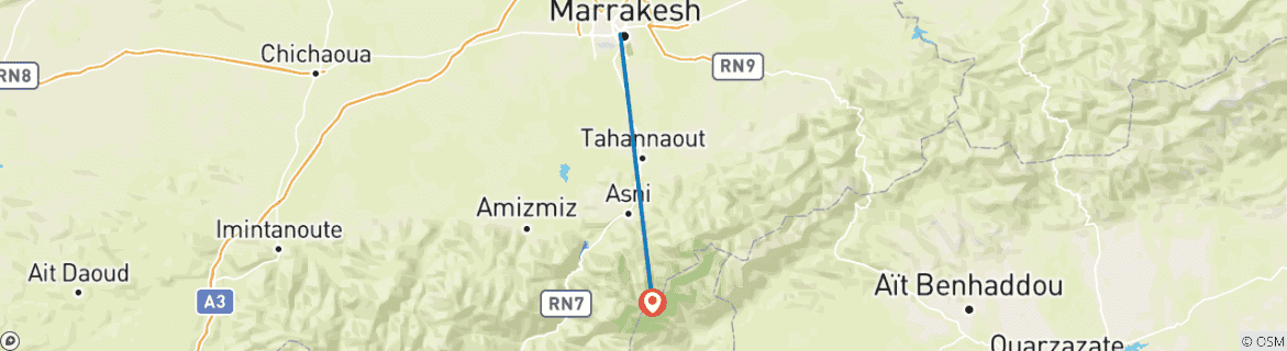 Imagen de un mapa que muestra la ruta del circuito