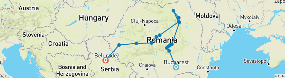 Imagen de un mapa que muestra la ruta del circuito