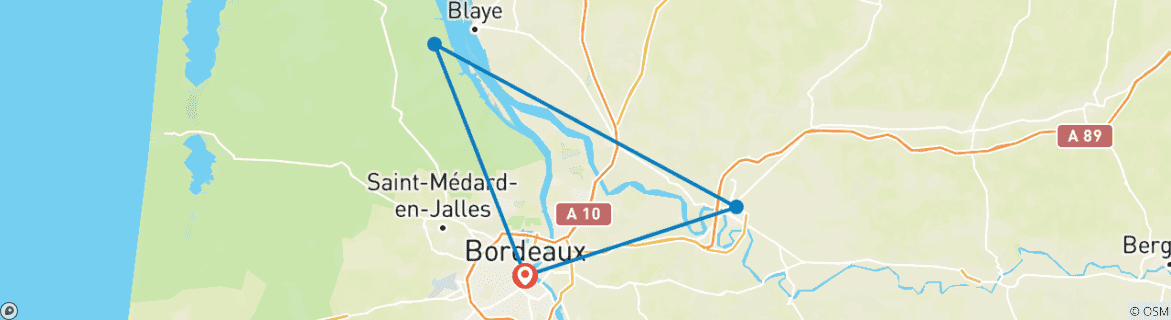 Imagen de un mapa que muestra la ruta del circuito