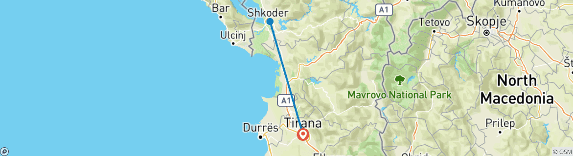 Imagen de un mapa que muestra la ruta del circuito