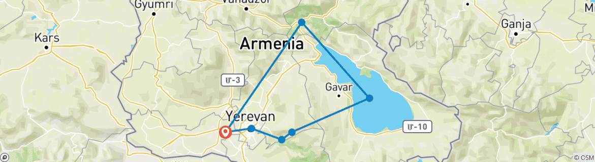Imagen de un mapa que muestra la ruta del circuito