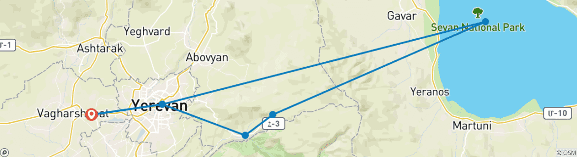 Imagen de un mapa que muestra la ruta del circuito