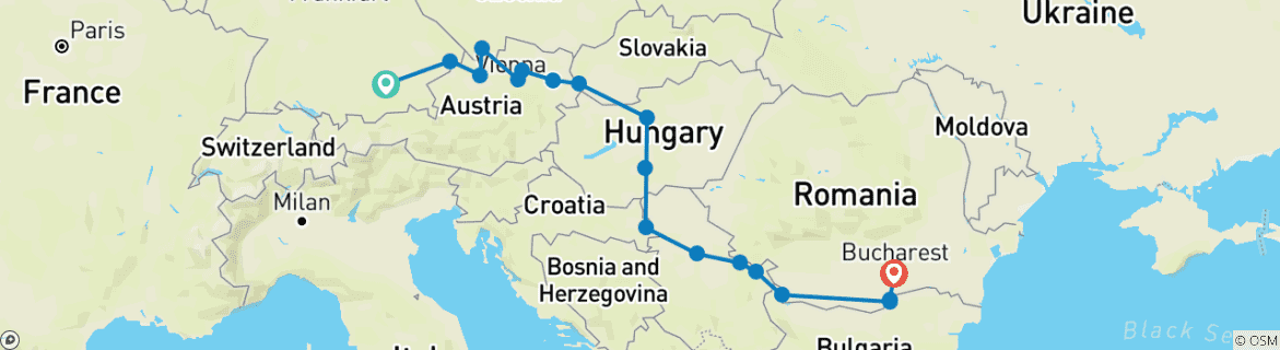 Imagen de un mapa que muestra la ruta del circuito