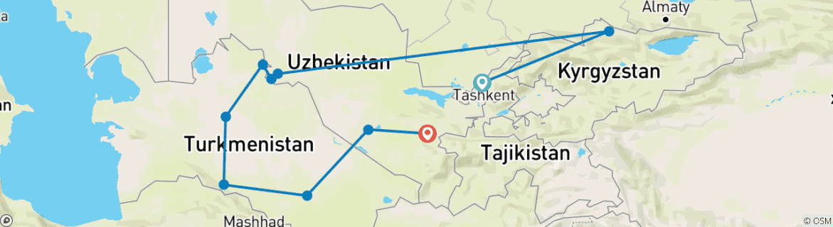 Imagen de un mapa que muestra la ruta del circuito