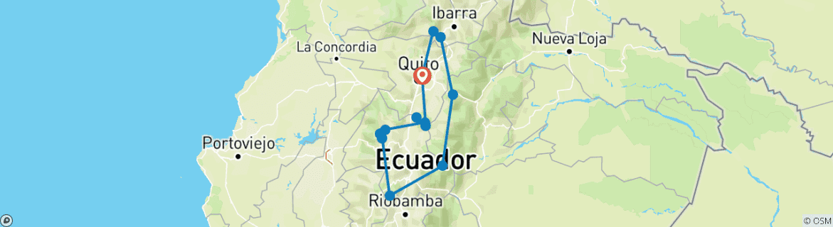 Imagen de un mapa que muestra la ruta del circuito