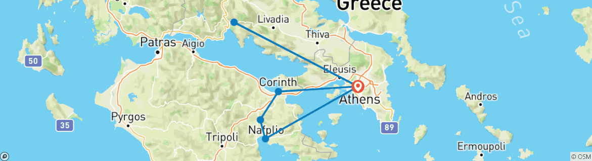 Imagen de un mapa que muestra la ruta del circuito